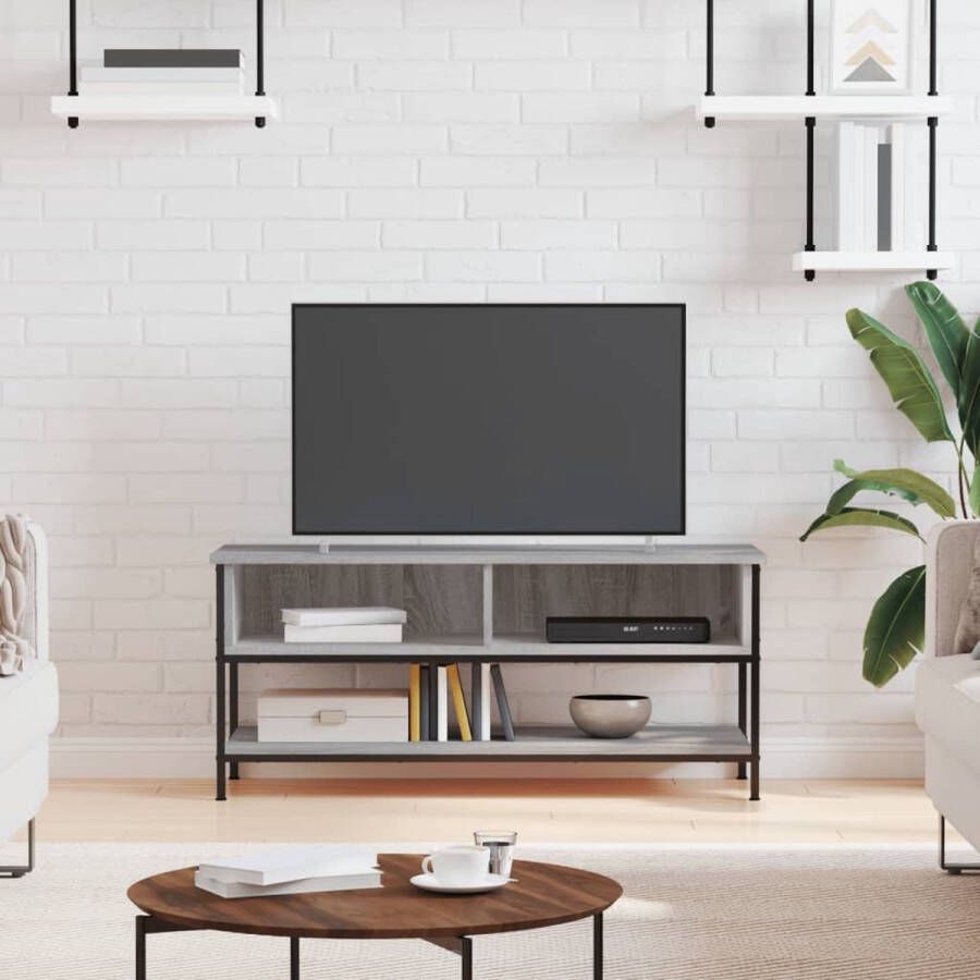 VidaXL Tv meubel 100x35x45 cm spaanplaat grijs