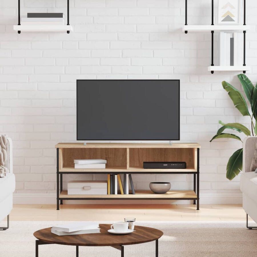 VidaXL Tv meubel 100x35x45 cm spaanplaat lichtbruin