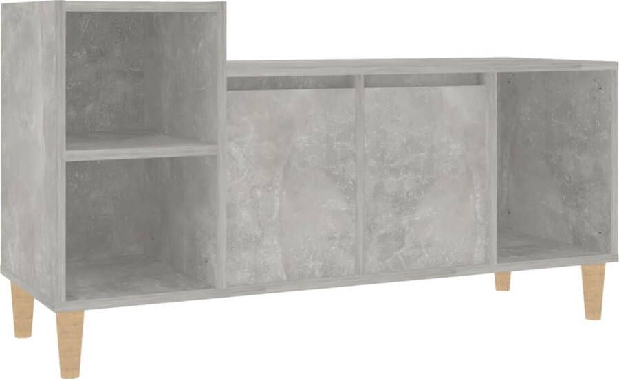 VidaXL -Tv-meubel-100x35x55-cm-bewerkt-hout-betongrijs - Foto 2