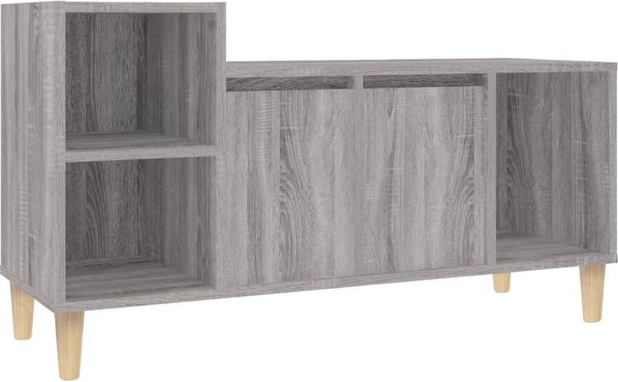 VidaXL -Tv-meubel-100x35x55-cm-bewerkt-hout-grijs-sonoma-eikenkleurig - Foto 2