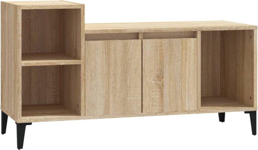 VidaXL -Tv-meubel-100x35x55-cm-bewerkt-hout-sonoma-eikenkleurig - Foto 2