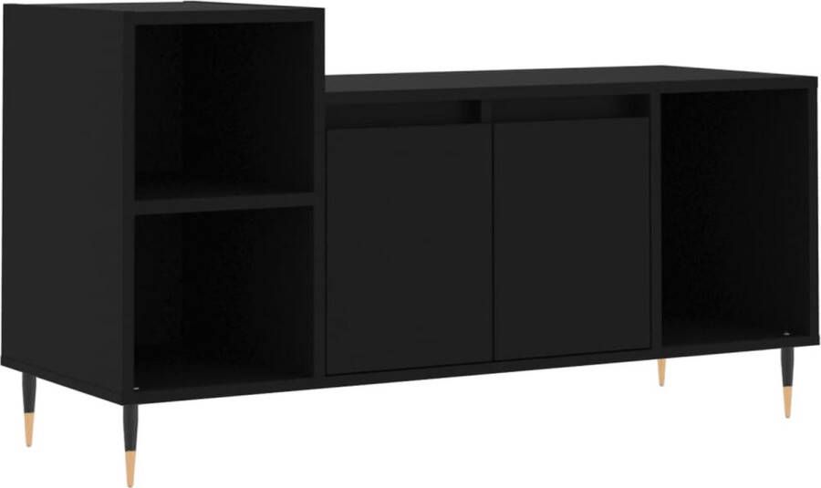 VidaXL -Tv-meubel-100x35x55-cm-bewerkt-hout-zwart - Foto 6