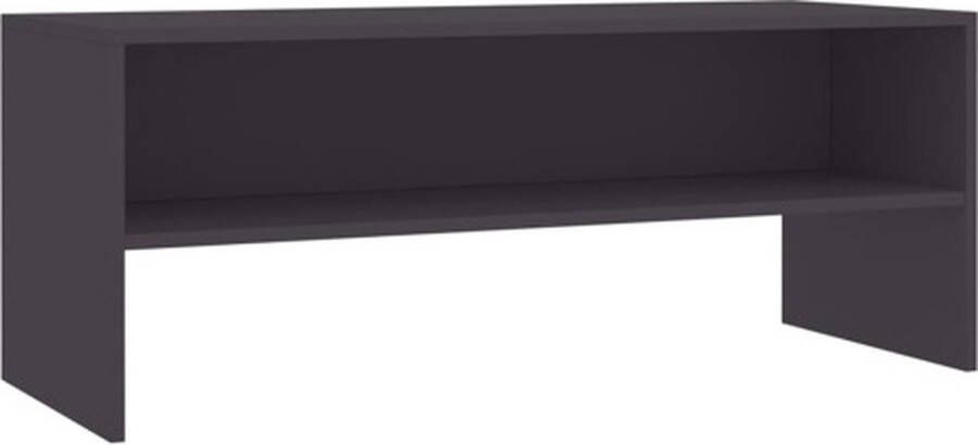VidaXL -Tv-meubel-100x40x40-cm-bewerkt-hout-grijs
