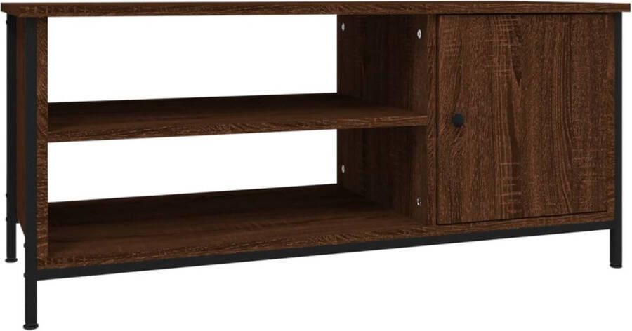 VidaXL -Tv-meubel-100x40x45-cm-bewerkt-hout-bruineikenkleurig