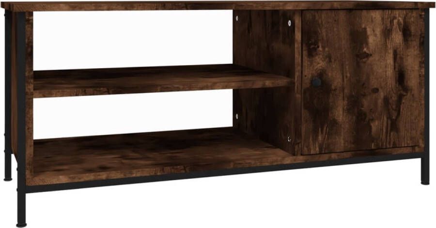 VidaXL -Tv-meubel-100x40x45-cm-bewerkt-hout-gerookt-eikenkleurig