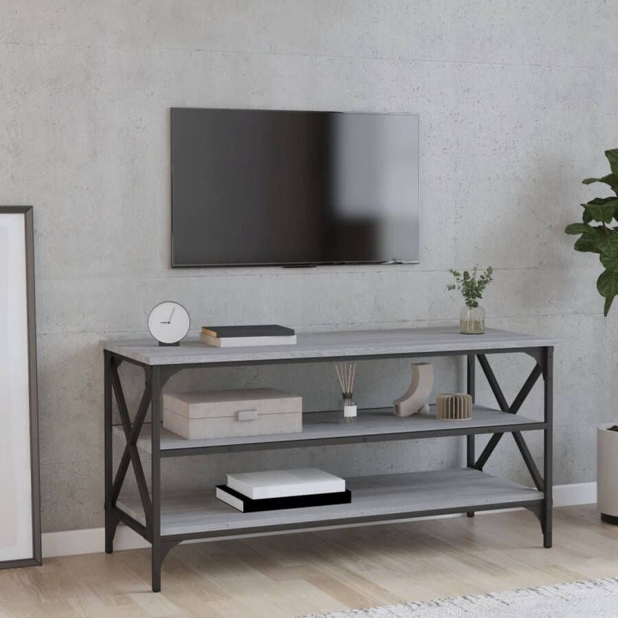VidaXL Tv meubel 100x40x50 cm spaanplaat grijs