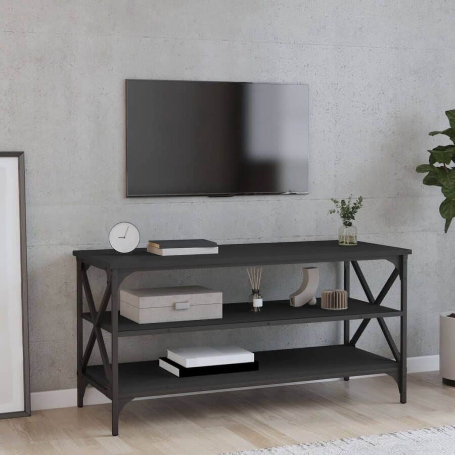 VidaXL Tv meubel 100x40x50 cm spaanplaat zwart