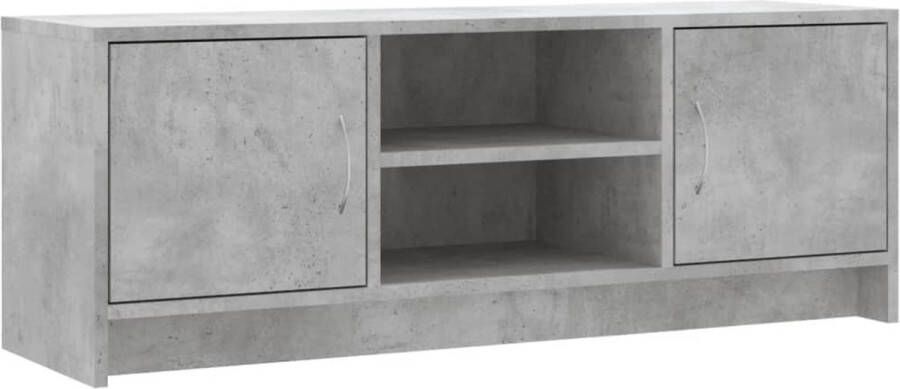 VidaXL -Tv-meubel-102x30x37 5-cm-bewerkt-hout-betongrijs - Foto 2