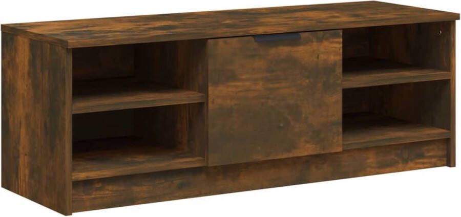 VidaXL Tv-meubel gerookt eiken 102x35 5x36 5 cm Tv Kast Tv Meubels Houten Tv Kast Bruine Tv Kast Bergruimte Opbergkast Salontafel