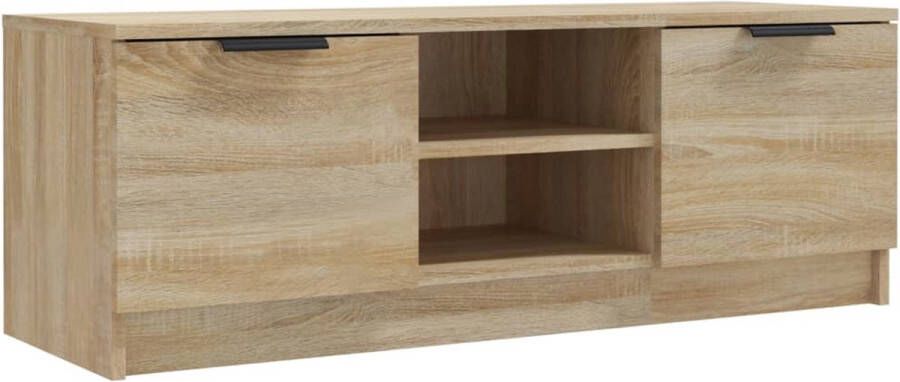 VidaXL -Tv-meubel-102x35x36 5-cm-bewerkt-hout-sonoma-eikenkleurig - Foto 2
