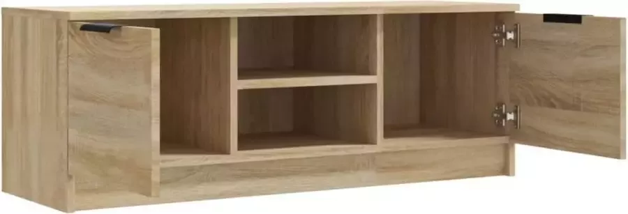 VidaXL -Tv-meubel-102x35x36 5-cm-bewerkt-hout-sonoma-eikenkleurig - Foto 2