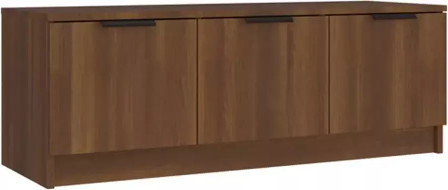 VidaXL -Tv-meubel-102x35x36 5-cm-bewerkt-hout-bruineikenkleurig - Foto 4