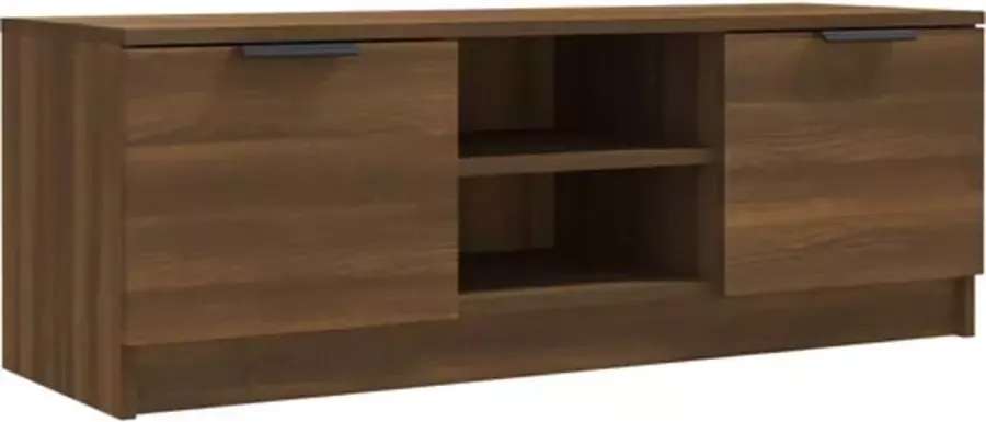 VidaXL -Tv-meubel-102x35x36 5-cm-bewerkt-hout-bruineikenkleurig - Foto 2