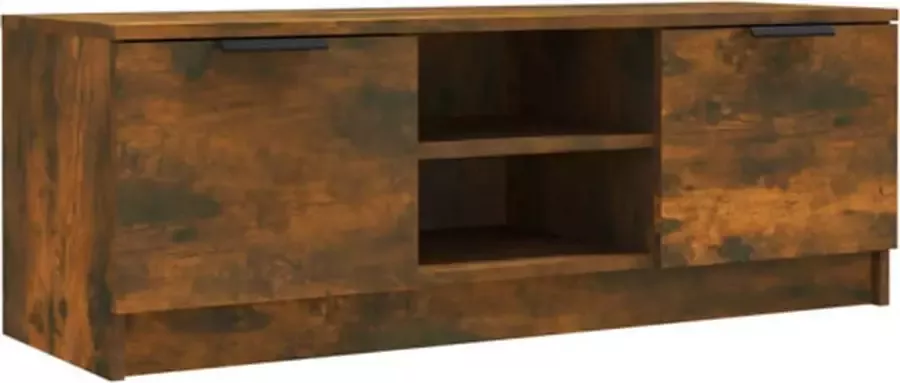 VidaXL -Tv-meubel-102x35x36 5-cm-bewerkt-hout-gerookt-eikenkleurig - Foto 2