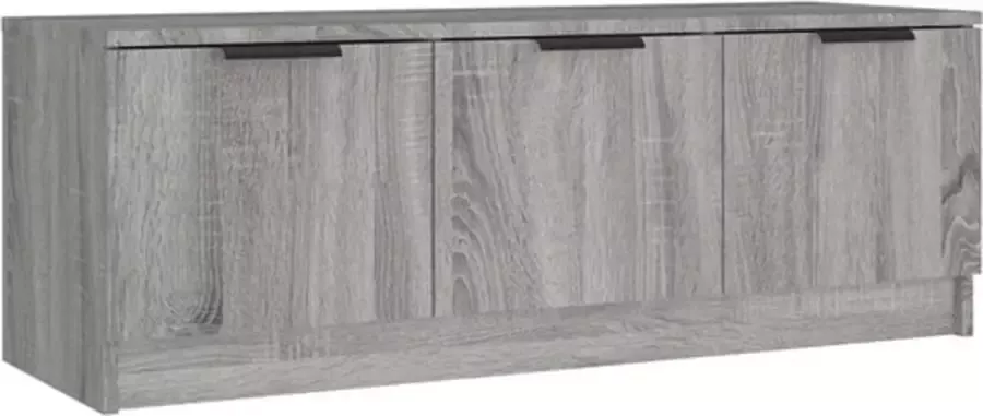VidaXL -Tv-meubel-102x35x36 5-cm-bewerkt-hout-grijs-sonoma-eikenkleurig - Foto 4