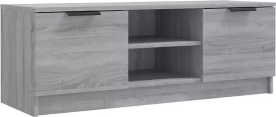 VidaXL -Tv-meubel-102x35x36 5-cm-bewerkt-hout-grijs-sonoma-eikenkleurig - Foto 2