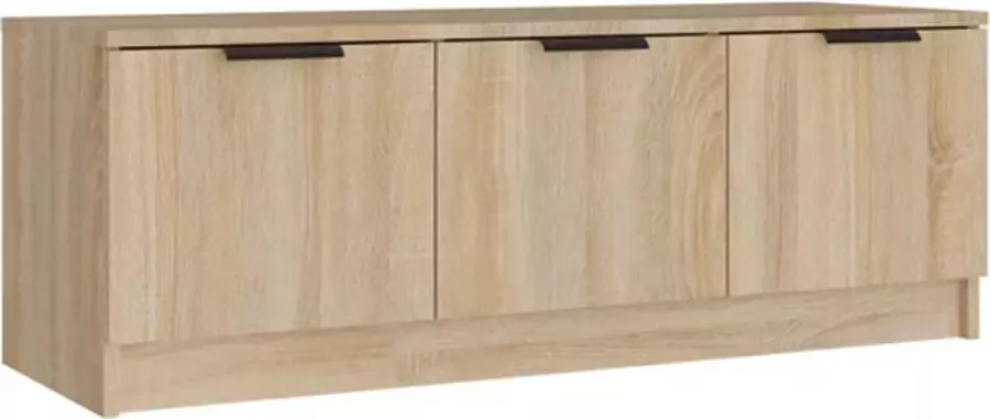 VidaXL -Tv-meubel-102x35x36 5-cm-bewerkt-hout-sonoma-eikenkleurig - Foto 3