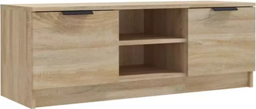 VidaXL -Tv-meubel-102x35x36 5-cm-bewerkt-hout-sonoma-eikenkleurig - Foto 3