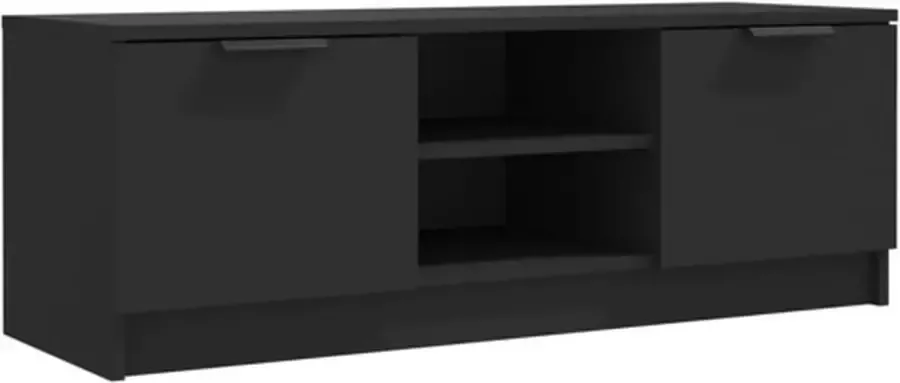 VidaXL -Tv-meubel-102x35x36 5-cm-bewerkt-hout-zwart - Foto 2