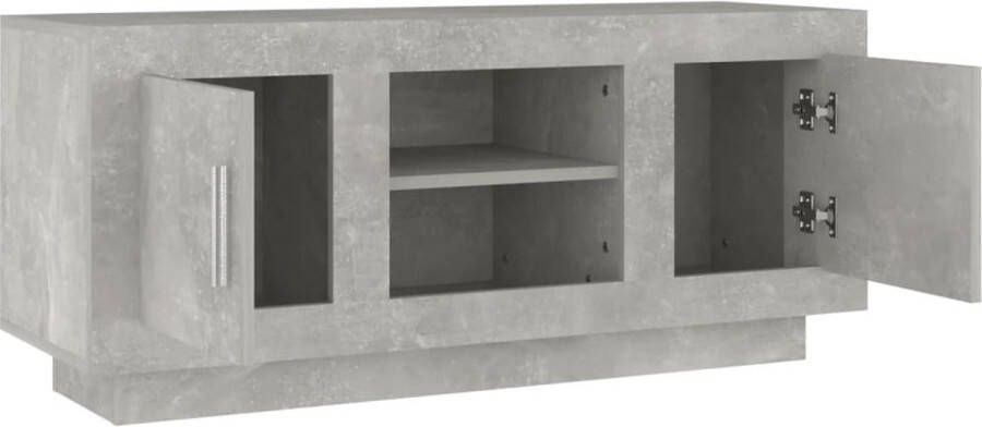 VidaXL -Tv-meubel-102x35x45-cm-bewerkt-hout-betongrijs - Foto 2