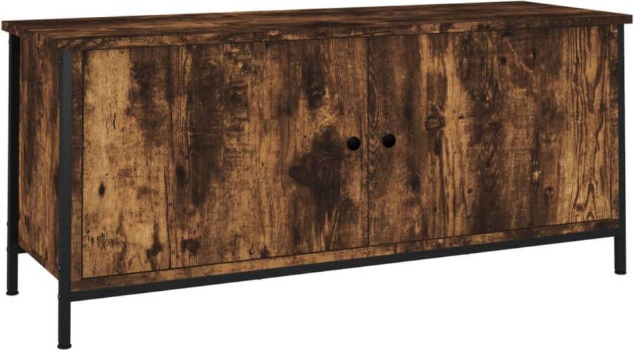 VidaXL -Tv-meubel-102x35x45-cm-bewerkt-hout-gerookt-eikenkleurig - Foto 2