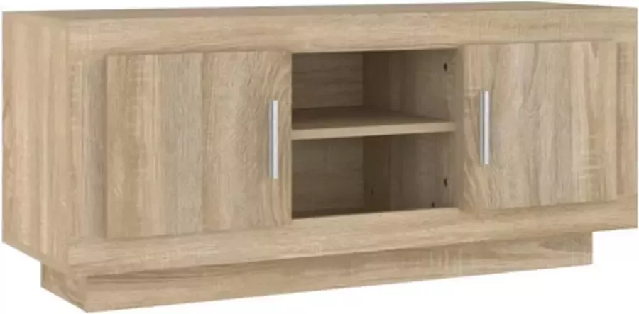 VidaXL -Tv-meubel-102x35x45-cm-bewerkt-hout-sonoma-eikenkleurig - Foto 3