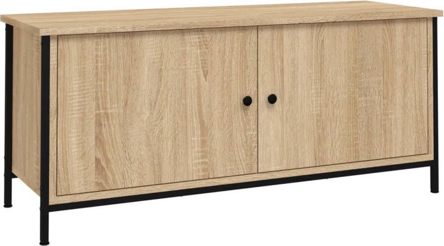 VidaXL -Tv-meubel-102x35x45-cm-bewerkt-hout-sonoma-eikenkleurig