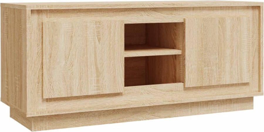 VidaXL -Tv-meubel-102x35x45-cm-bewerkt-hout-sonoma-eikenkleurig - Foto 3