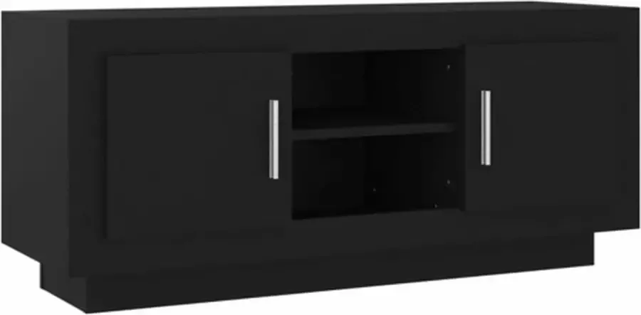 VidaXL -Tv-meubel-102x35x45-cm-bewerkt-hout-zwart - Foto 4