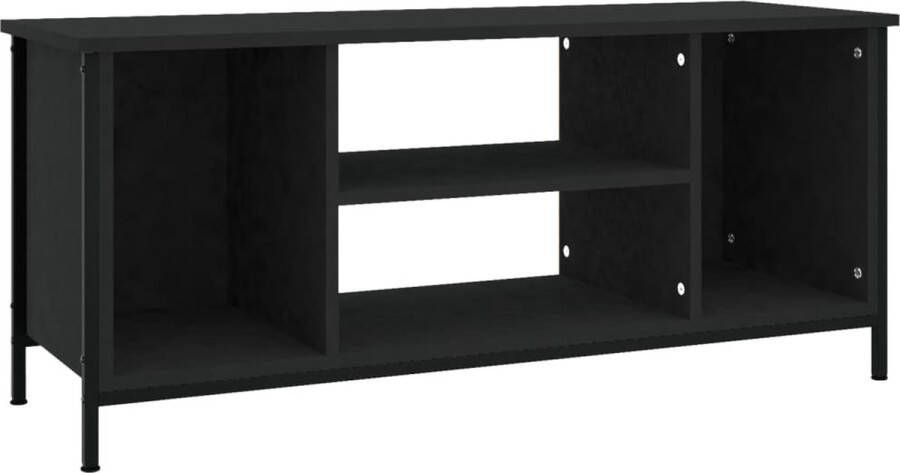 VidaXL -Tv-meubel-102x35x45-cm-bewerkt-hout-zwart - Foto 2
