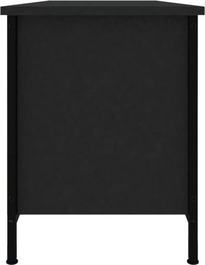 VidaXL -Tv-meubel-102x35x45-cm-bewerkt-hout-zwart - Foto 3