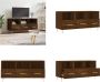 VidaXL Tv-meubel 102x36x50 cm bewerkt hout bruineikenkleurig Tv-meubel Tv-meubelen Tv Kast Opbergkast - Thumbnail 3