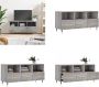 VidaXL Tv-meubel 102x36x50 cm bewerkt hout grijs sonoma eikenkleurig Tv-meubel Tv-meubelen Tv Kast Opbergkast - Thumbnail 3