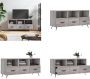 VidaXL Tv-meubel 102x36x50 cm bewerkt hout grijs sonoma eikenkleurig Tv-meubel Tv-meubelen Tv Kast Opbergkast - Thumbnail 2