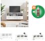 VidaXL Televisiekast Trendy Hoogglans wit 102 x 36 x 50 cm 3 vakken en 3 lades Bewerkt hout en ijzer Kast Inclusief Houtreiniger en verfrisser - Thumbnail 1