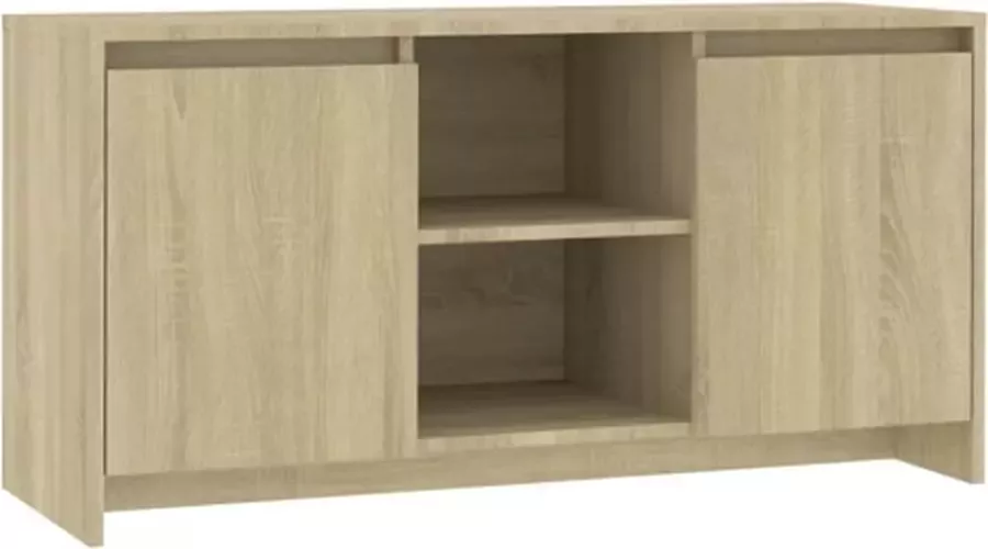 VidaXL -Tv-meubel-102x37 5x52 5-cm-bewerkt-hout-sonoma-eikenkleurig - Foto 4