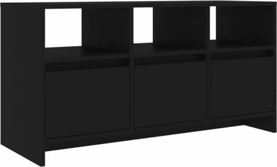 VidaXL Tv-meubel 102x37 5x52 5 cm bewerkt hout zwart - Foto 2