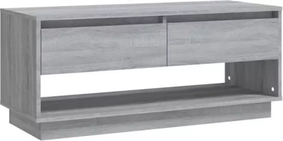 VidaXL -Tv-meubel-102x41x44-cm-bewerkt-hout-grijs-sonoma-eikenkleurig - Foto 4