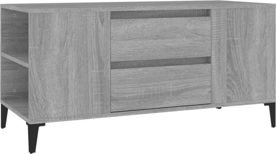 VidaXL -Tv-meubel-102x44 5x50-cm-bewerkt-hout-grijs-sonoma-eikenkleurig - Foto 2