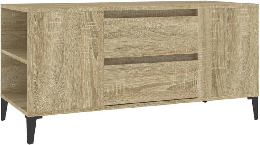 VidaXL -Tv-meubel-102x44 5x50-cm-bewerkt-hout-sonoma-eikenkleurig - Foto 2