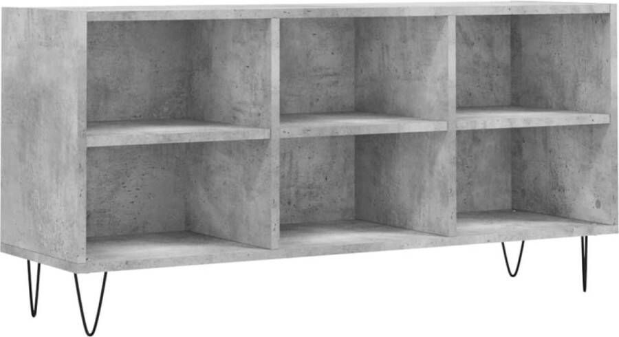VidaXL -Tv-meubel-103 5x30x50-cm-bewerkt-hout-betongrijs - Foto 2