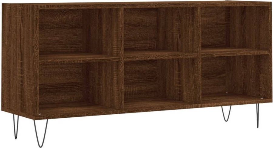 VidaXL -Tv-meubel-103 5x30x50-cm-bewerkt-hout-bruineikenkleurig - Foto 2