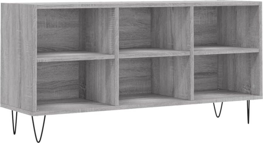 VidaXL -Tv-meubel-103 5x30x50-cm-bewerkt-hout-grijs-sonoma-eikenkleurig - Foto 3