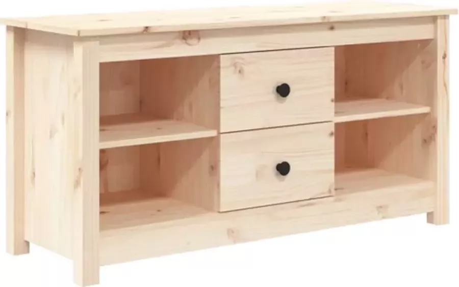 VidaXL -Tv-meubel-103x36 5x52-cm-massief-grenenhout - Foto 3