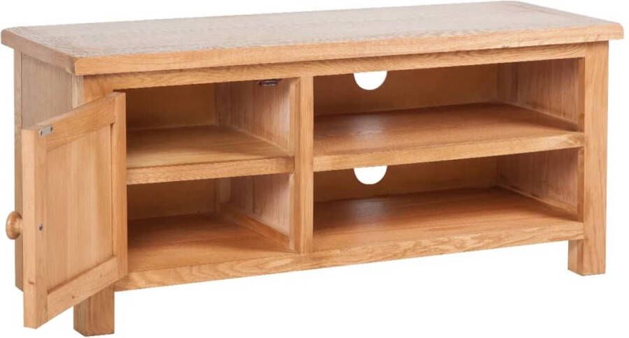 VidaXL -Tv-meubel-103x36x46-cm-massief-eikenhout - Foto 3