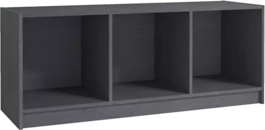 VidaXL -Tv-meubel-104x33x41-cm-massief-grenenhout-grijs - Foto 3