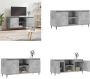 VidaXL Tv-meubel 104x35x50 cm bewerkt hout betongrijs Tv-meubel Tv-meubelen Tv Kast Opbergkast - Thumbnail 3