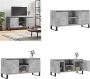 VidaXL Tv-meubel 104x35x50 cm bewerkt hout betongrijs Tv-meubel Tv-meubelen Tv Kast Opbergkast - Thumbnail 2