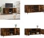 VidaXL Tv-meubel 104x35x50 cm bewerkt hout gerookt eikenkleurig Tv-meubel Tv-meubelen Tv Kast Opbergkast - Thumbnail 2