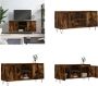 VidaXL Tv-meubel 104x35x50 cm bewerkt hout gerookt eikenkleurig Tv-meubel Tv-meubelen Tv Kast Opbergkast - Thumbnail 1